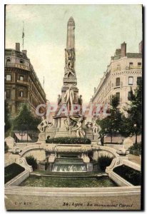 Postcard Old Lyon Carnot monument