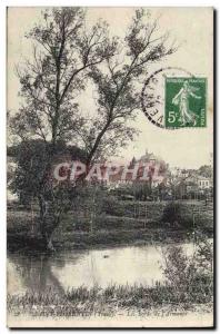 Old Postcard Saint Florentin The Banks From & # 39Armance