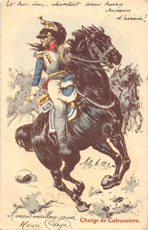 L111 France 1900-01 Militaria uniform French Army early nine postcard