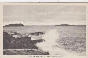 Maine Bar Harbor Surf on The Rocks Albertype