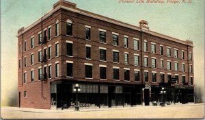 Postcard Pioneer Life Building in Fargo, North Dakota~1698