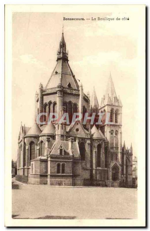 Old Postcard Bonsecours basilica rating