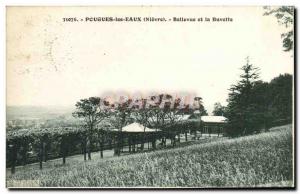 Old Postcard Pougues Bellevue Water and refreshment