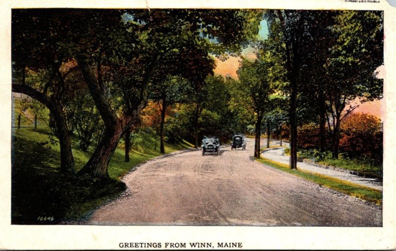 Maine Greetings From Winn 1927