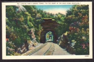 Double Tunnel,Blue Ridge Mountains Postcard 