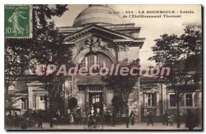 Old Postcard La Bourboule between De I'Etablissement Thermal