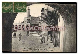 Postcard Old Algiers under the vault of the admiralty