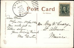 SHARON MASSACHUSETTS MA Sanitorium Antique Postcard
