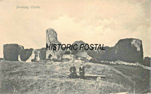 EAST SUSSEX ENGLAND~ PEVENSEY CASTLE-PHOTO POSTCARD