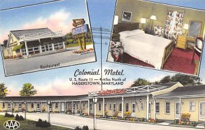 Colonial Motel Hagerstown, Maryland MD