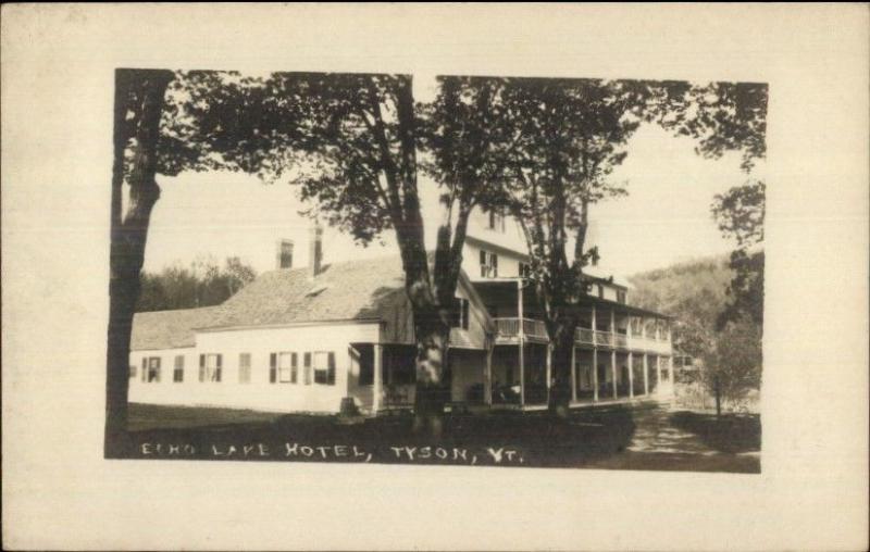 Tyson VT Echo Lake Hotel c1910 Real Photo Postcard