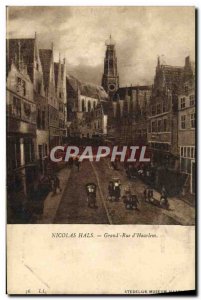 Old Postcard Nicolas Hals Grand Rue D & # 39Haarlem