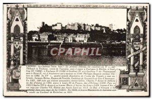 Old Postcard Chateau Chinon