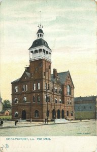 UDB Tuck Postcard 5121 Shreveport LA Post Office, Posted 1906