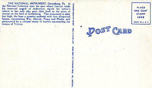 PA - Gettysburg. Soldiers' National Monument