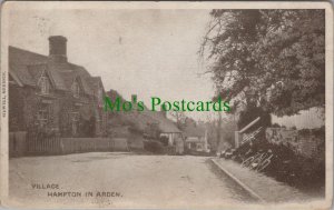 Warwickshire Postcard - Hampton in Arden Village. Posted 1905 - RS36875