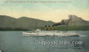 SS Princess Victoria, CPR Flyer, Vancouver, British Columiba, BC Steam Ship U...