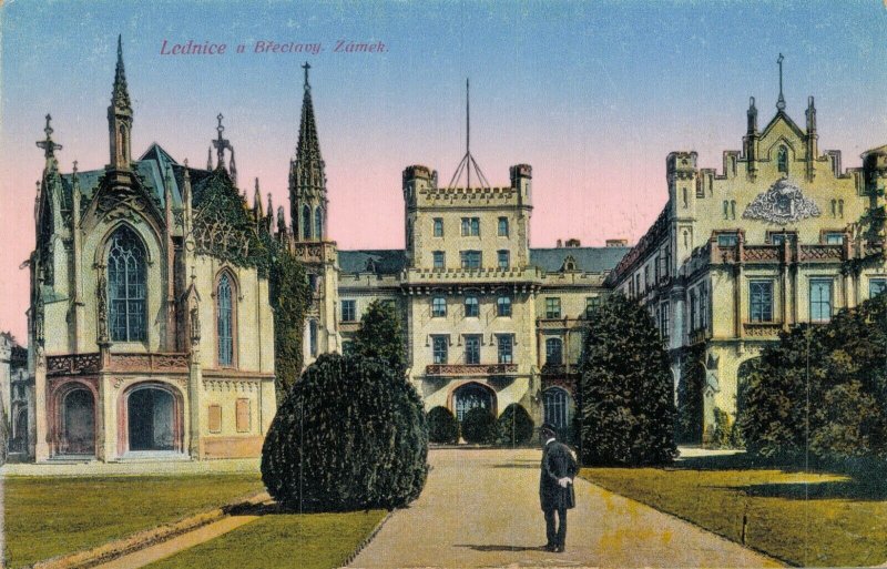 Czech Republic Lednice a Breclavsky Zamek Castle Lednice Vintage Postcard 07.72 