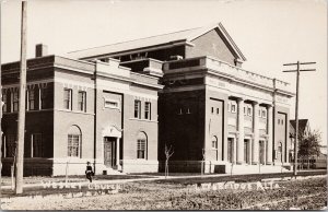 Lethbridge Alberta Wesley Church Methodist Allardice Real Photo Postcard H27