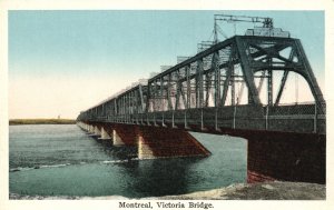 Vintage Postcard Victoria Bridge Montreal Canada International Fine Art