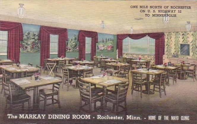 Minnesota Rochester The Markay Dining Room Curteich