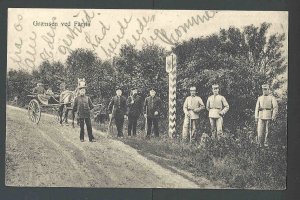 Ca 1915 PPC Denmark Border Crossing At Farris
