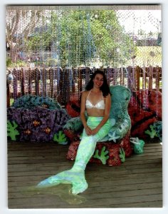 Weeki Wachee Mermaids Florida Lovely Lady Seated Outside Spring Hill 2007 Photo