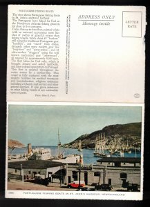 NEWFOUNDLAND Letter Card - Portuguese White Fleet In St John's Harbour Unused