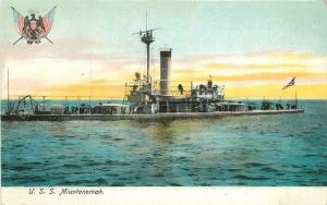 C-1905 Navy Military USS Miantonomah Postcard Illustrated undivided 13330 