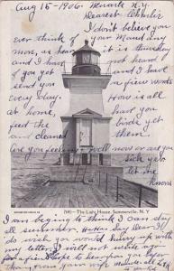 Summerville Light House - Charlotte Harbor, Rochester, New York - pm 1906 - UDB