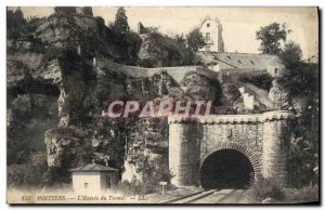 Old Postcard Poitiers L & # 39Entree Du Tunnel