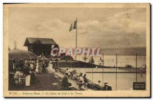 Old Postcard Tennis Evian les Bains The golf cottage and tennis