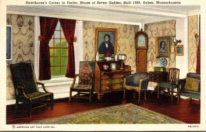 Massachusetts Salem House Of Seven Gables Hawthorne's Corner In Parlor C...