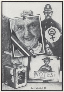 Votes For Women Policeman Suffragette Janet De Wagt Postcard