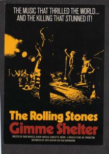 The Rolling Stones Rock Band, Gimme Shelter Postcard PC, Rock Group English