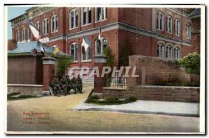 Old Postcard Bad kreuznach Schule Kaserne Army