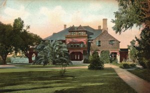 Vintage Postcard Residence Of Bishop Johnson Pasadena California M. Reider Pub.