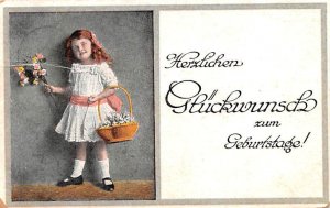 Herzlichen Gluckwunsch zum Geburtstage Germany Postal Used Unknown, Missing S...