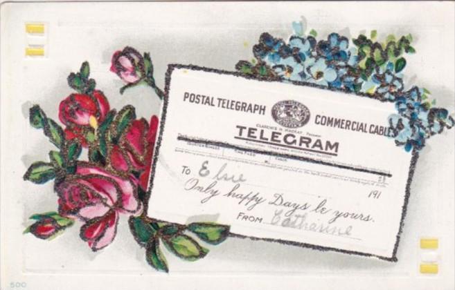 Happy Days Postal Telegram Postcard