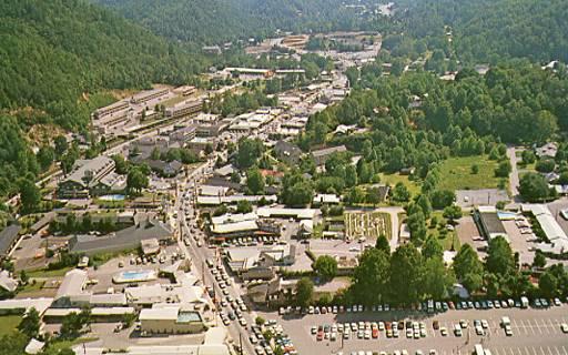 TN - Gatlinburg. Aerial View