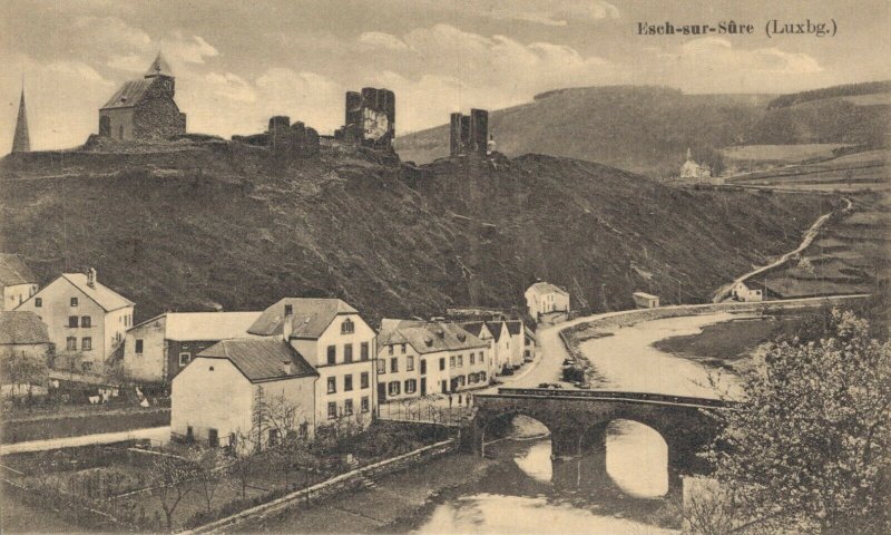 Luxembourg Esch-sur-Sûre Vintage Postcard 03.53
