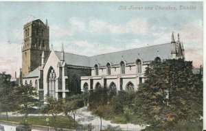 Scotland Postcard - Old Tower and Churches - Dundee - Angus - Ref 7499A