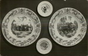 Commemoriative Plates Ash Trays Hudson River NY Scenes Tarrytown RPPC