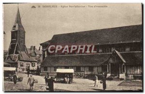 Old Postcard Honfleur L & # 39Eglise Ste Catherine