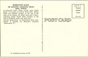 Postcard HOTEL SCENE Maui Hawaii HI AI9730