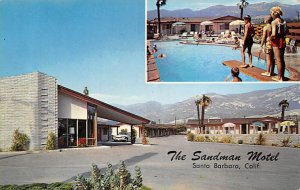 The Sandman Motel Santa Barbara California Postcard