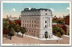 Washington DC 1920s Postcard New Masonic Temple