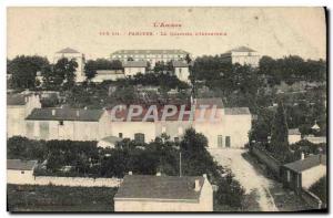 Postcard Old Army Barracks Ariege Pamiers district & # 39infanterie