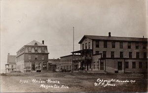 Megantic Quebec Union House Lac-Megantic QC QUE c1913 JP Jones RPPC Postcard H36