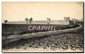 Old Postcard Acute Dead Vue Generale des Remparts Taking the Levant